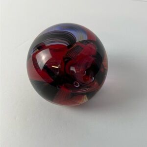 Rare Caithness “Sorcerer” Signed Art Glass Paperweight – Scotland